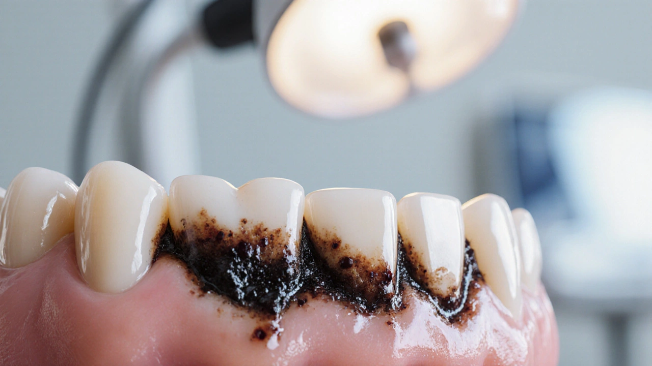 Černý zubní kámen: proč je důležité ho neignorovat