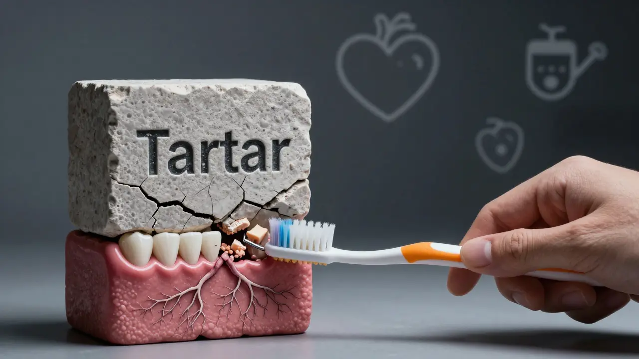 Profesionální odstranění kamene vs. neúspěšné domácí metody.