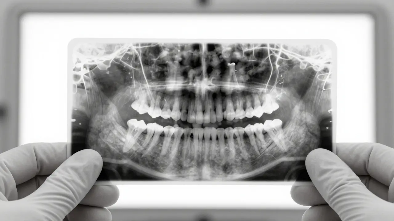 Dentální rentgen osmiček a sedmiček