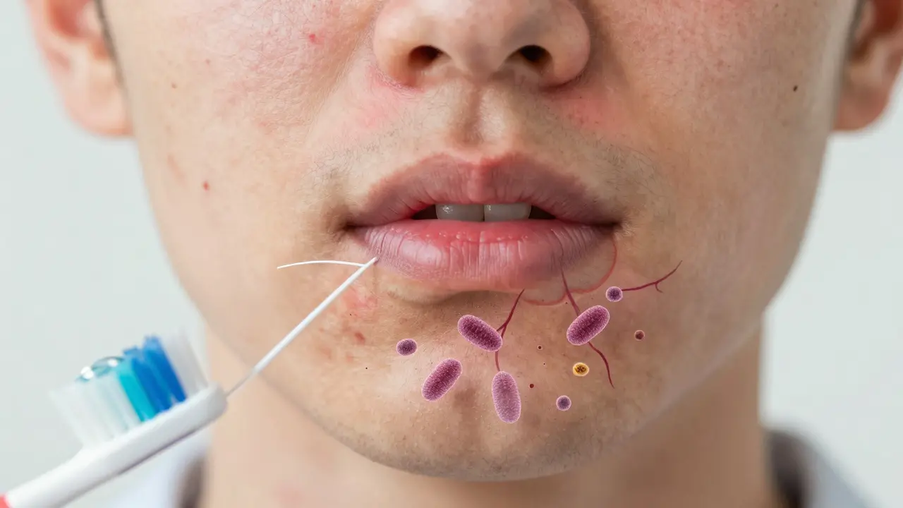 Jak zubní plak ovlivňuje naši pokožku - nečekaný vztah mezi ústy a kůží