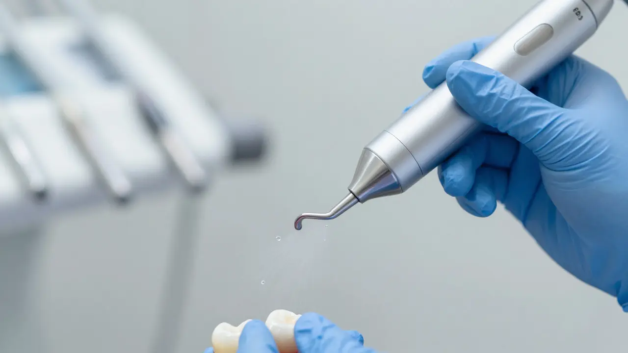 Profesionální odstranění zubního kamene pomocí ultrazvukového přístroje